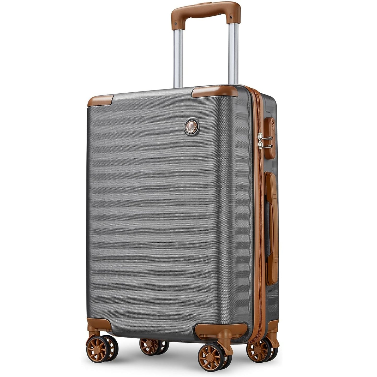 grey Carry on Luggage Suitcase Lightweight Hard Luggage