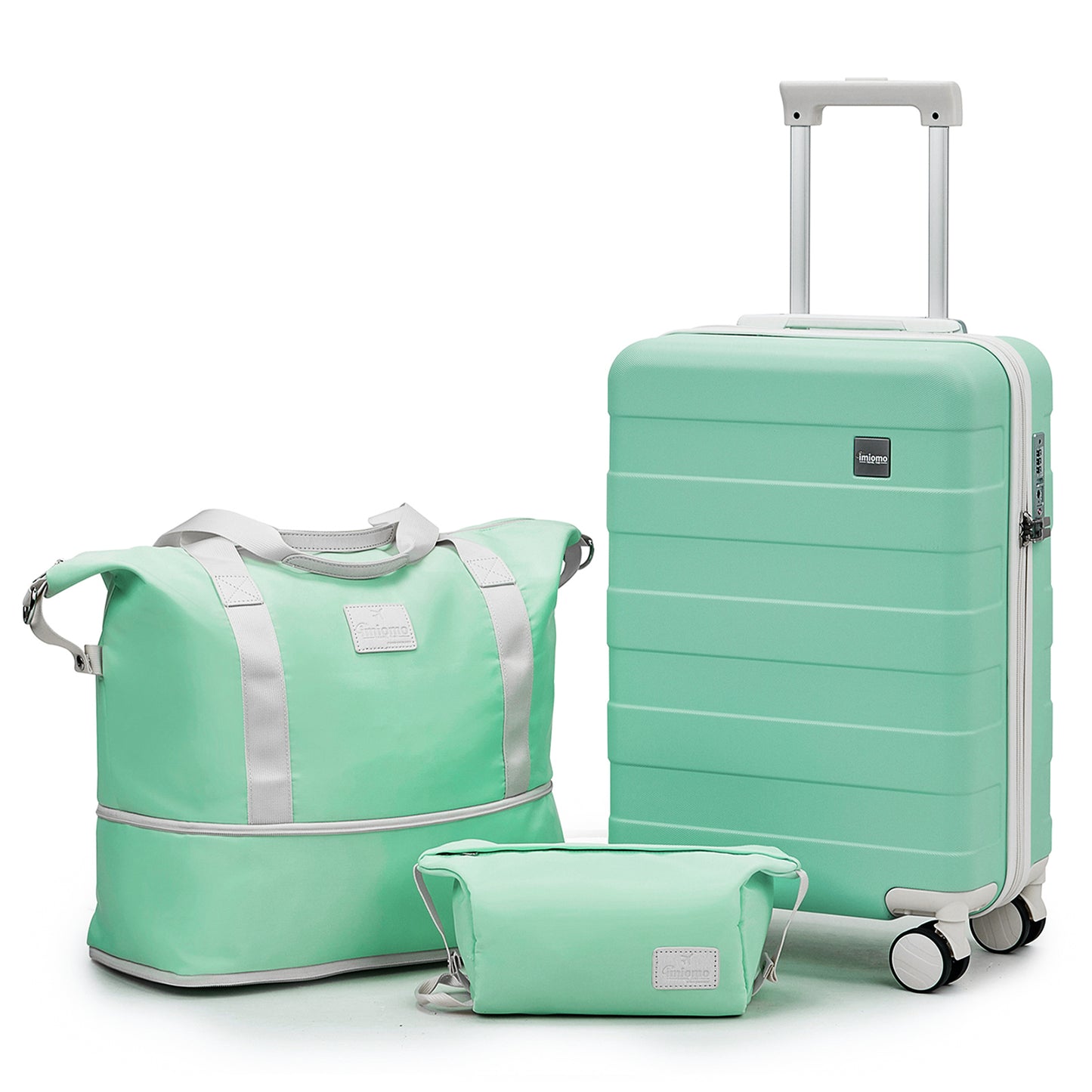 imiomo Carry on Luggage, 20 in Carry-on Suitcase with Spinner Wheels,Hardside 3PCS Set with TSA Lock