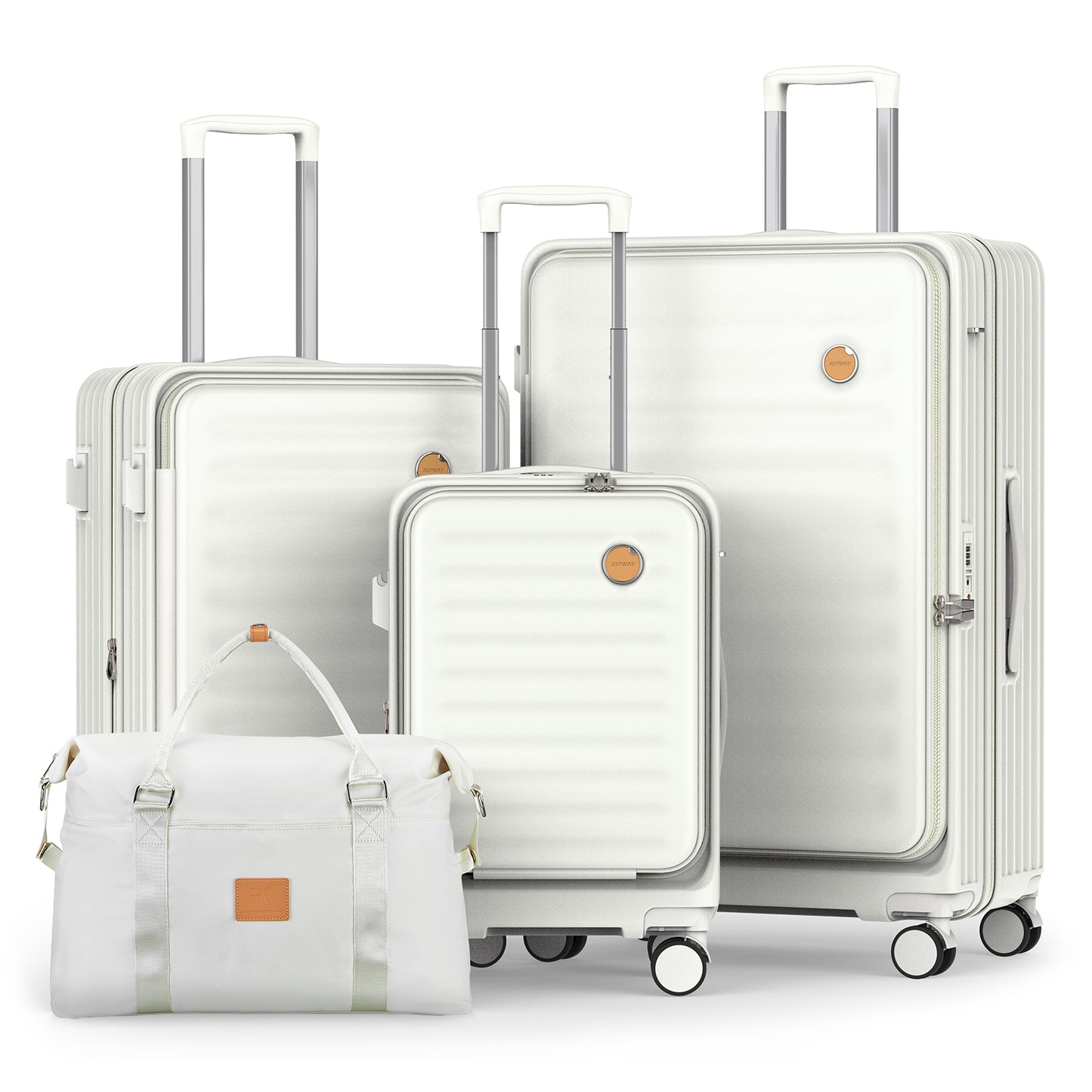 Joyway - 4 Luggage Sets PC Hardside Spinner Luggage -(Expandable Suitcase20"24")28-in Checked Luggage