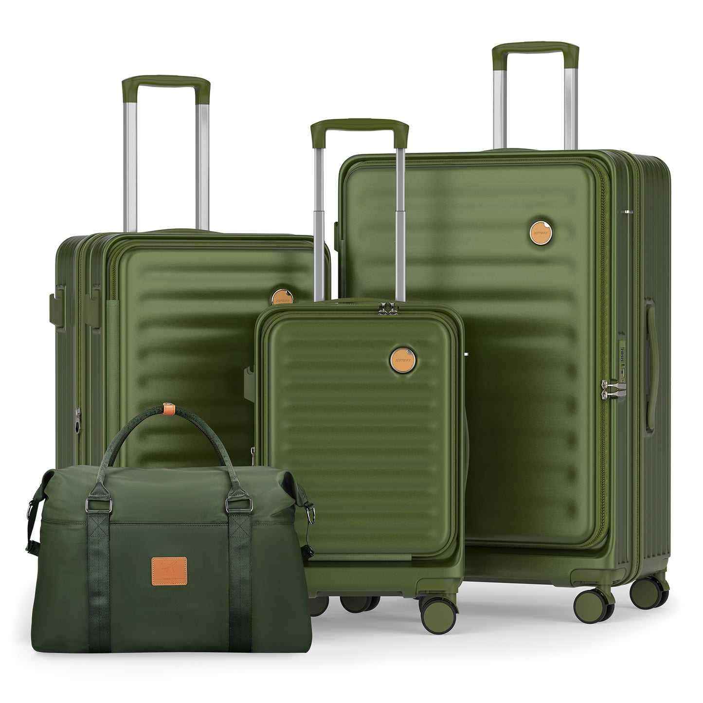 Joyway - 4 Luggage Sets PC Hardside Spinner Luggage -(Expandable Suitcase20"24")28-in Checked Luggage