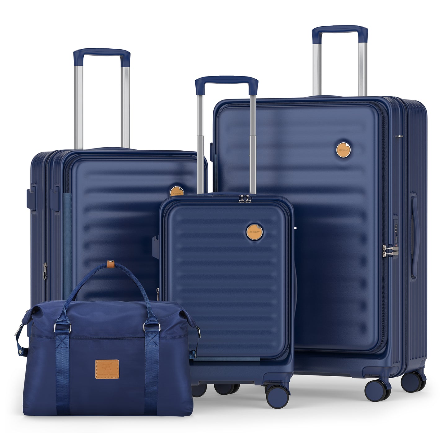 Joyway - 4 Luggage Sets PC Hardside Spinner Luggage -(Expandable Suitcase20"24")28-in Checked Luggage