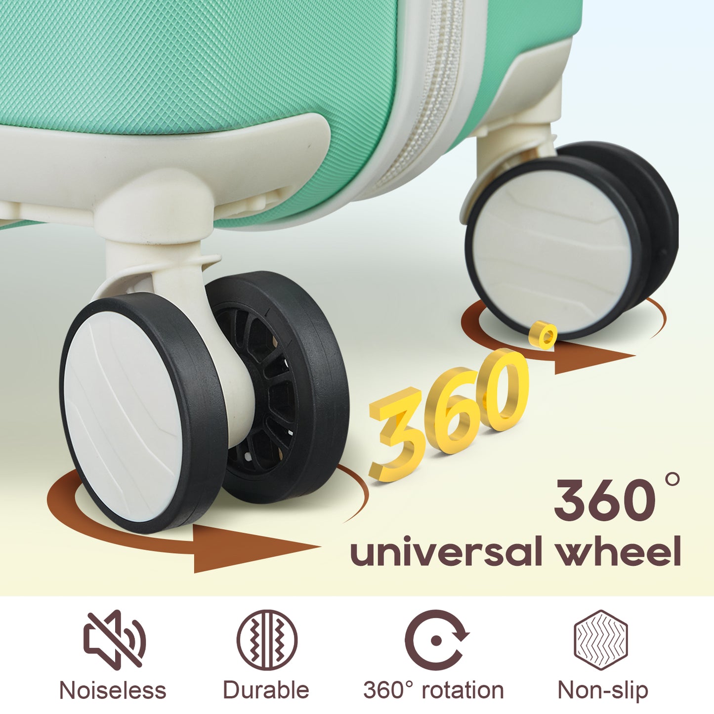 imiomo Carry on Luggage, 20 in Carry-on Suitcase with Spinner Wheels,Hardside 3PCS Set with TSA Lock