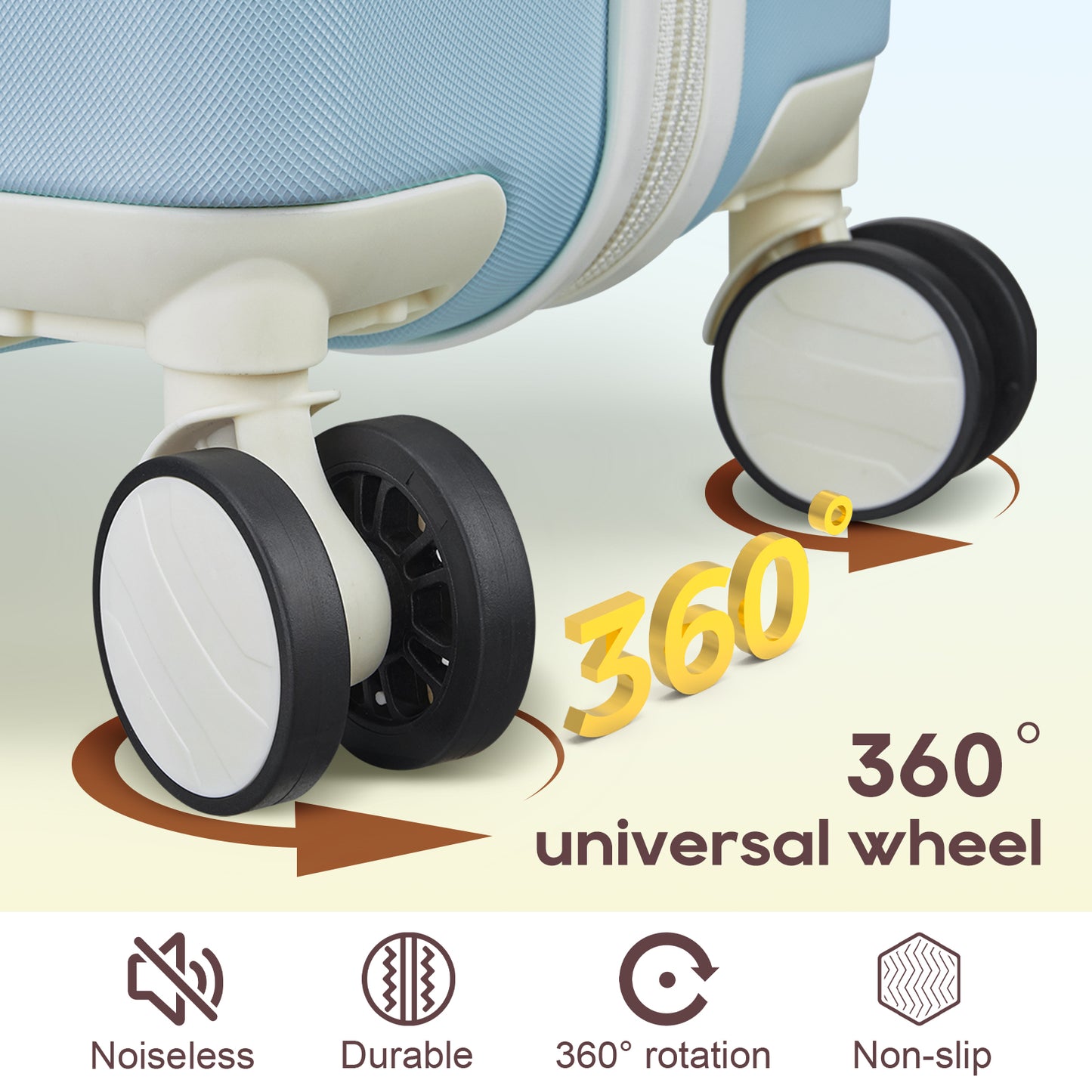 imiomo Carry on Luggage, 20 in Carry-on Suitcase with Spinner Wheels,Hardside 3PCS Set with TSA Lock