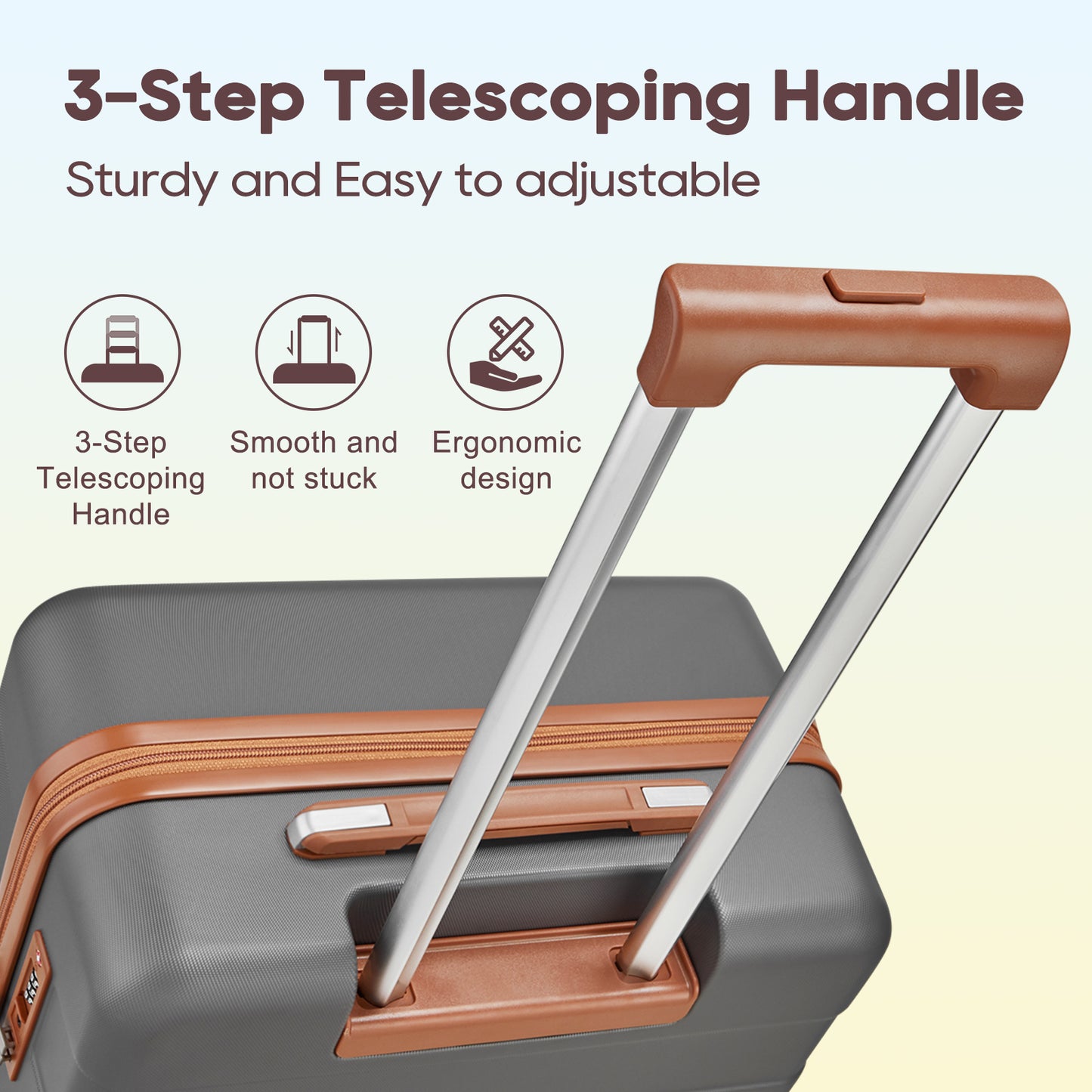 imiomo Carry on Luggage, 20 in Carry-on Suitcase with Spinner Wheels,Hardside 3PCS Set with TSA Lock