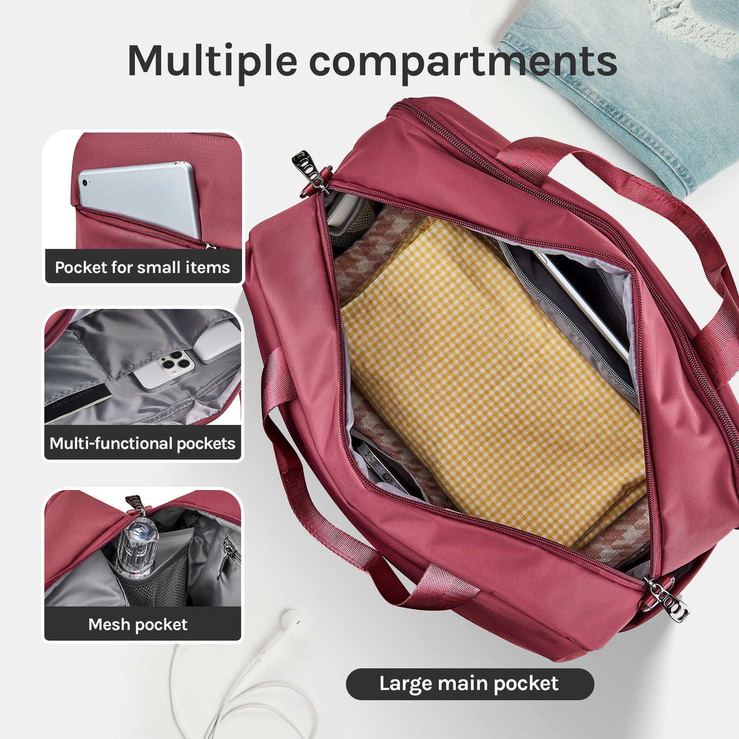 Large Compartment Weekend Travel Bag Carry On Duffel Dag BAG002