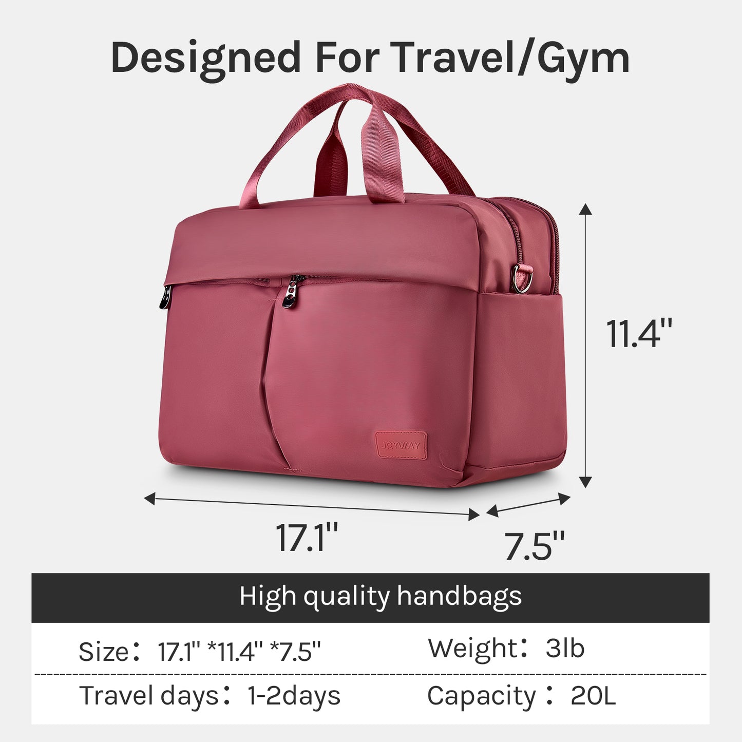 Large Compartment Weekend Travel Bag Carry On Duffel Dag BAG002
