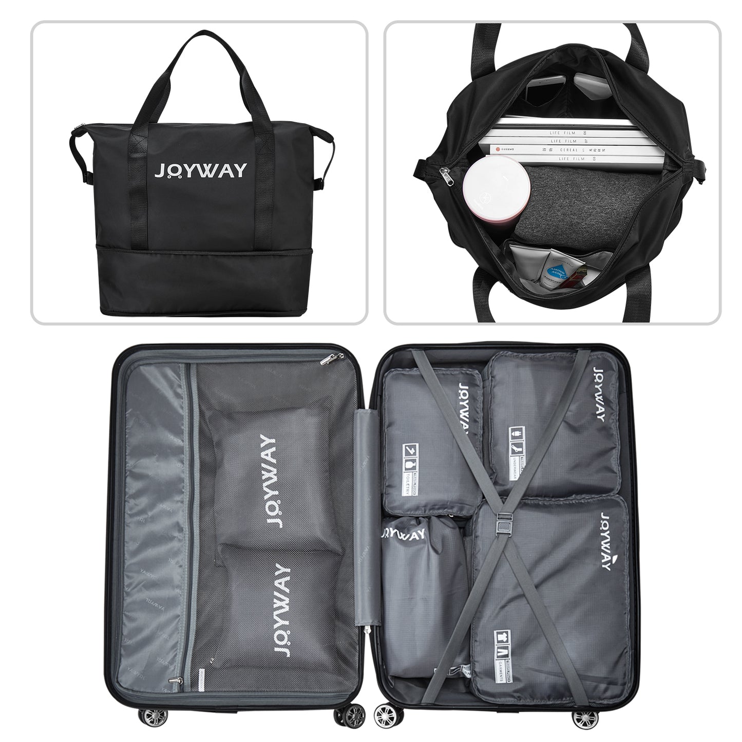 Vertical Stripes Luggage 10 Pieces Set Luggage