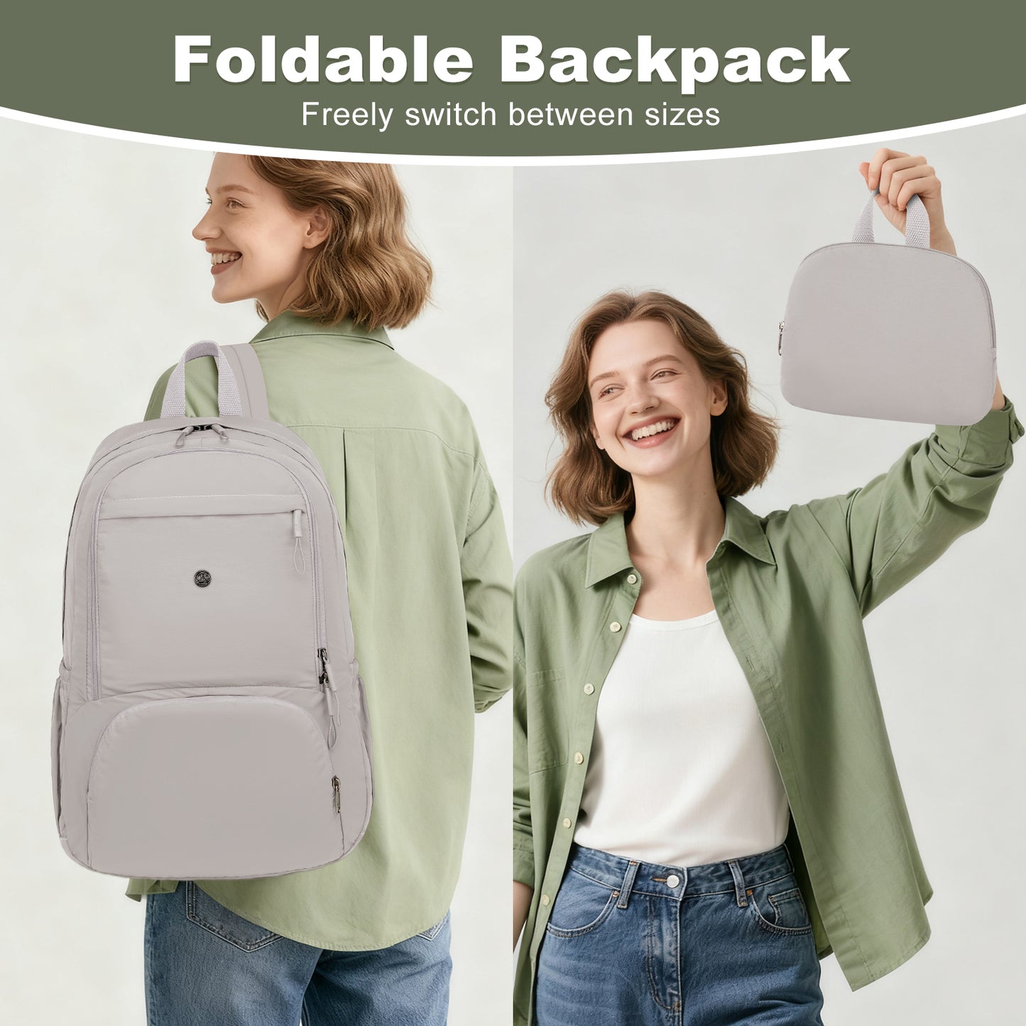 Joyway Lightweight Folding Backpack 35L Waterproof Foldable Hiking Bag Lightweight and Compact Folding Backpack for Travel School Camping