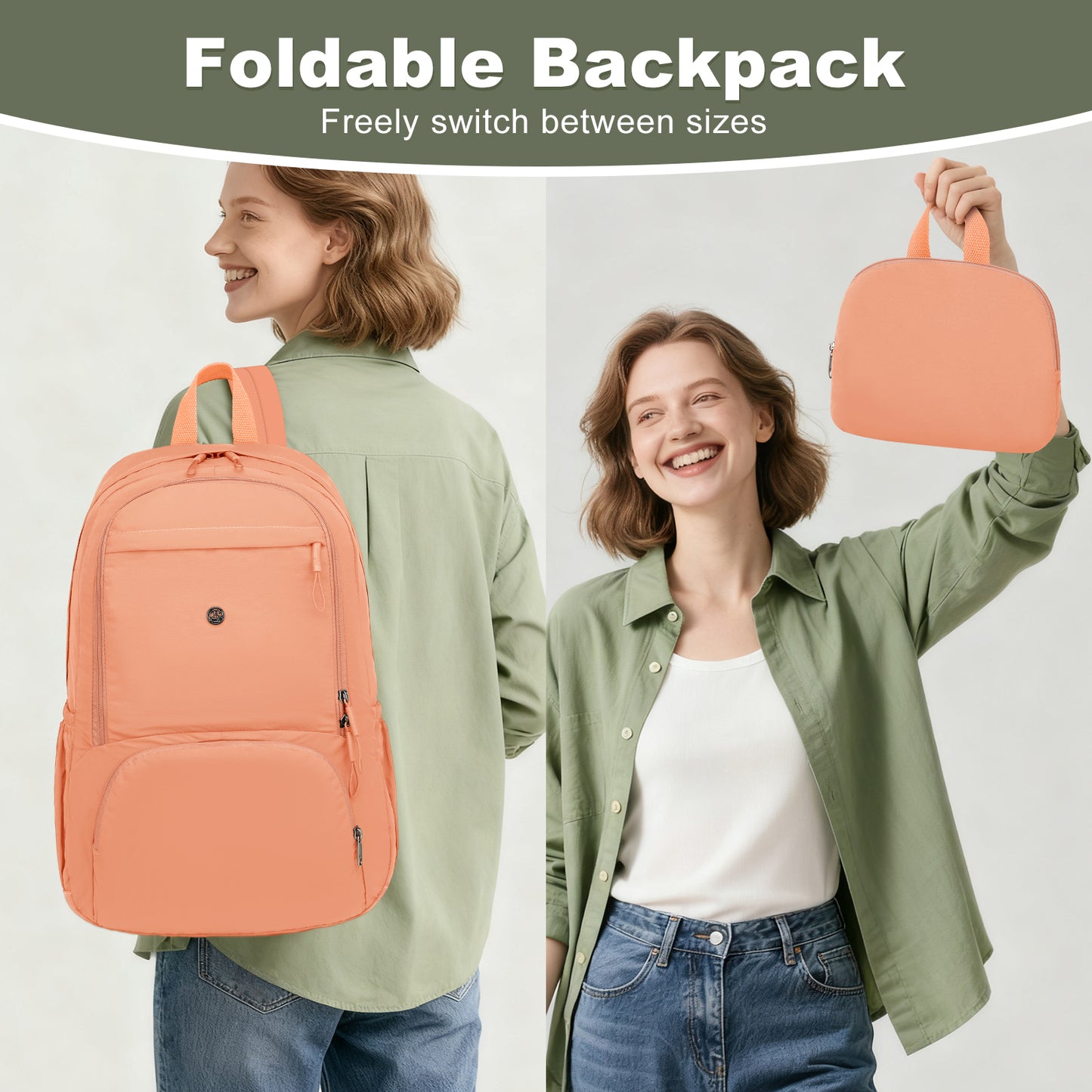 Joyway Lightweight Folding Backpack 35L Waterproof Foldable Hiking Bag Lightweight and Compact Folding Backpack for Travel School Camping