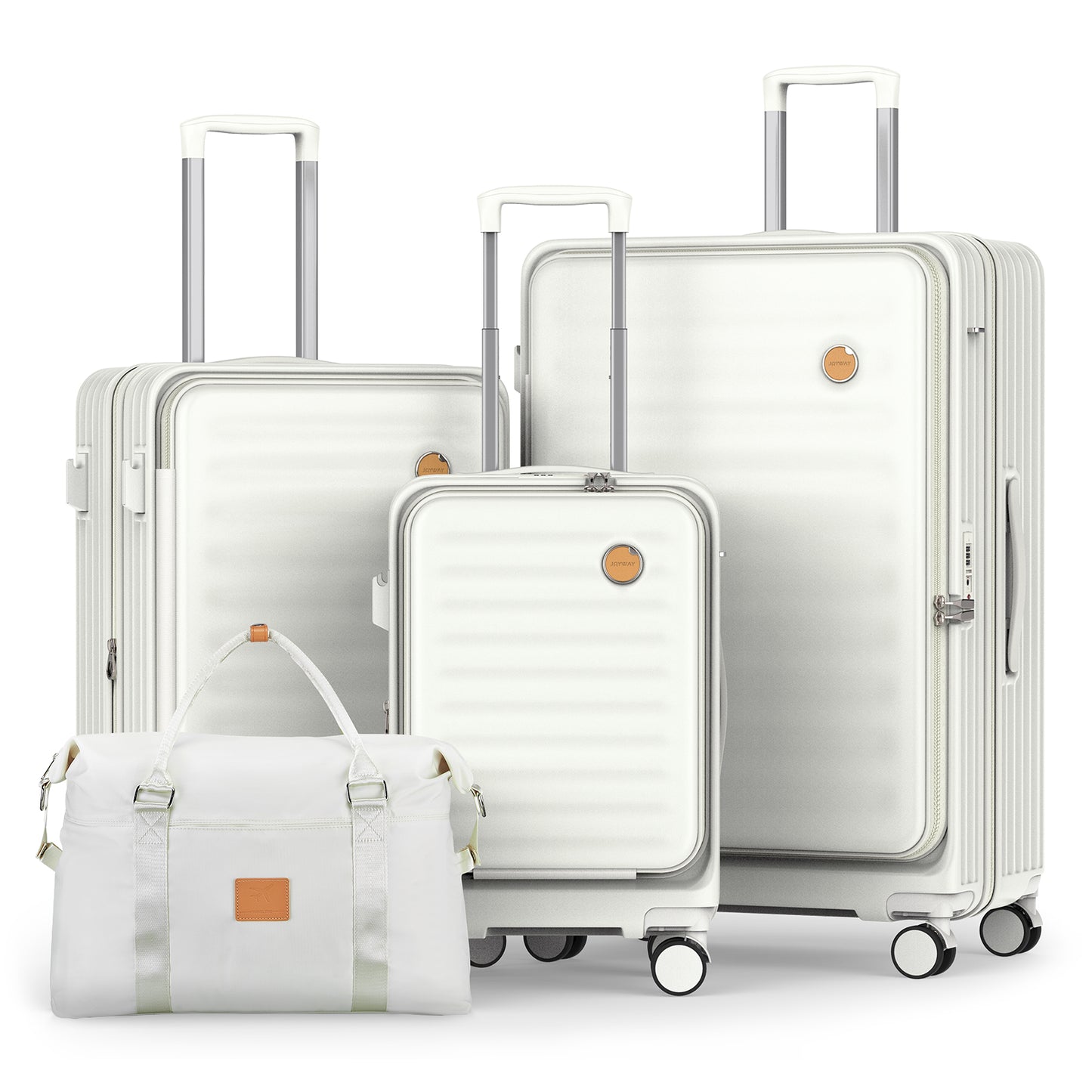 Joyway - 4 Luggage Sets PC Hardside Spinner Luggage -（Expandable Suitcase20"24"）28-in Checked Luggage