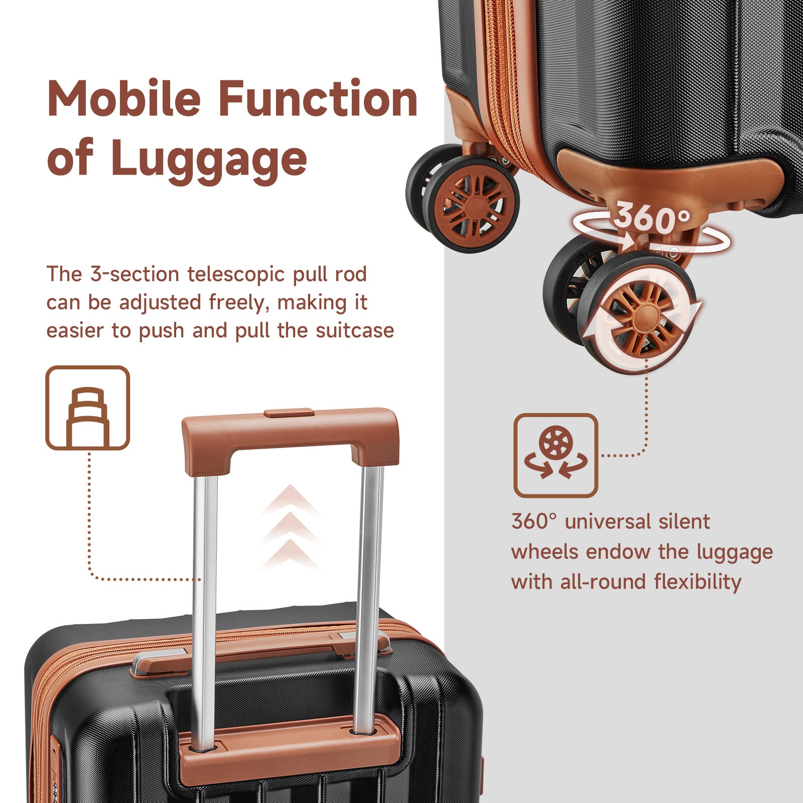 Joyway - Best Luggage - 3 Pieces Set Hardside Carry On Luggage Set – joyway