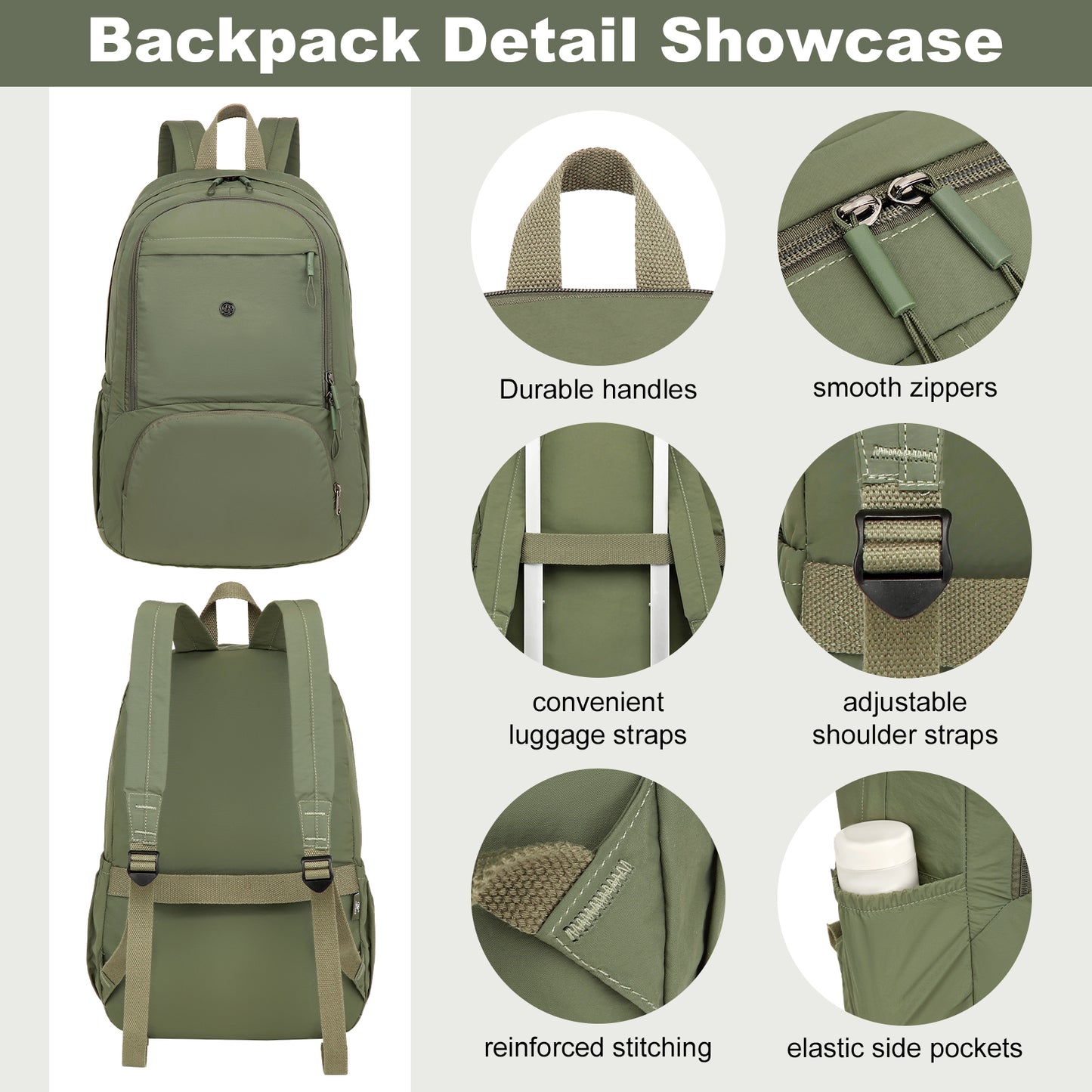 Joyway Lightweight Folding Backpack 35L Waterproof Foldable Hiking Bag Lightweight and Compact Folding Backpack for Travel School Camping