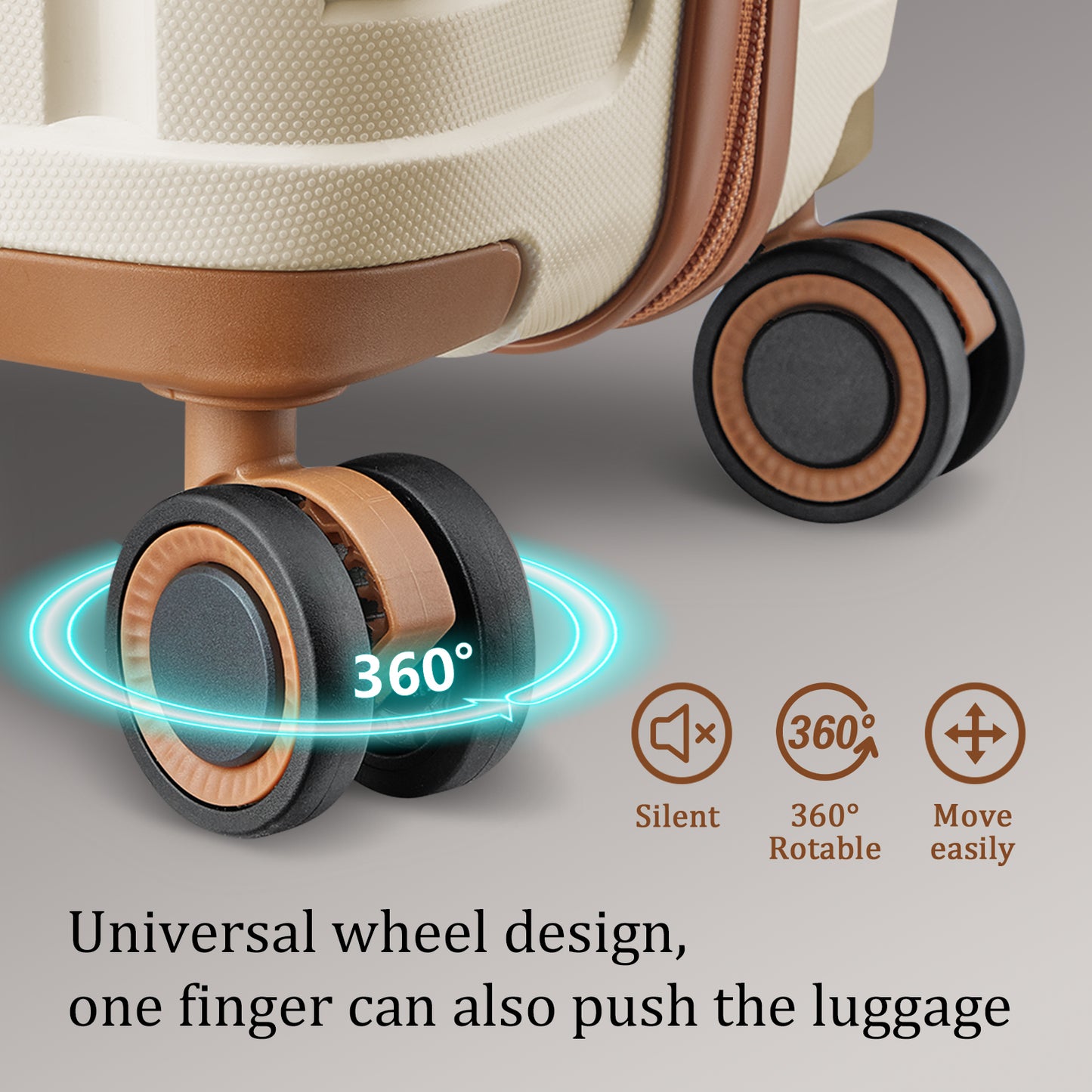 Five piece family luggage set, stylish, large capacity, smooth, labor-saving, and anti fall travel suitcase TR015