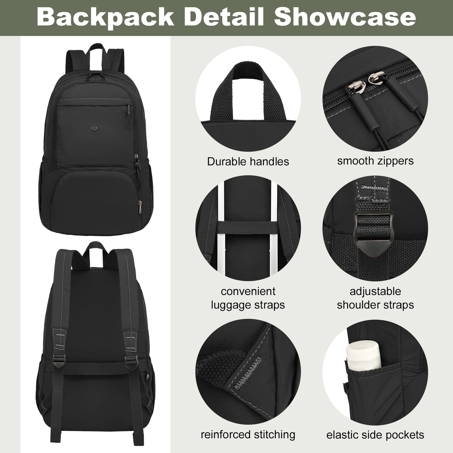 Joyway Lightweight Folding Backpack 35L Waterproof Foldable Hiking Bag Lightweight and Compact Folding Backpack for Travel School Camping