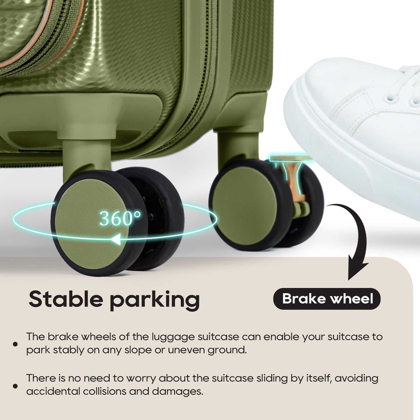 Melalenia 3-Piece Front Opening Cover Carry-on Luggage Side Hooks TSA Lock Spinner Wheels YKK Zippers