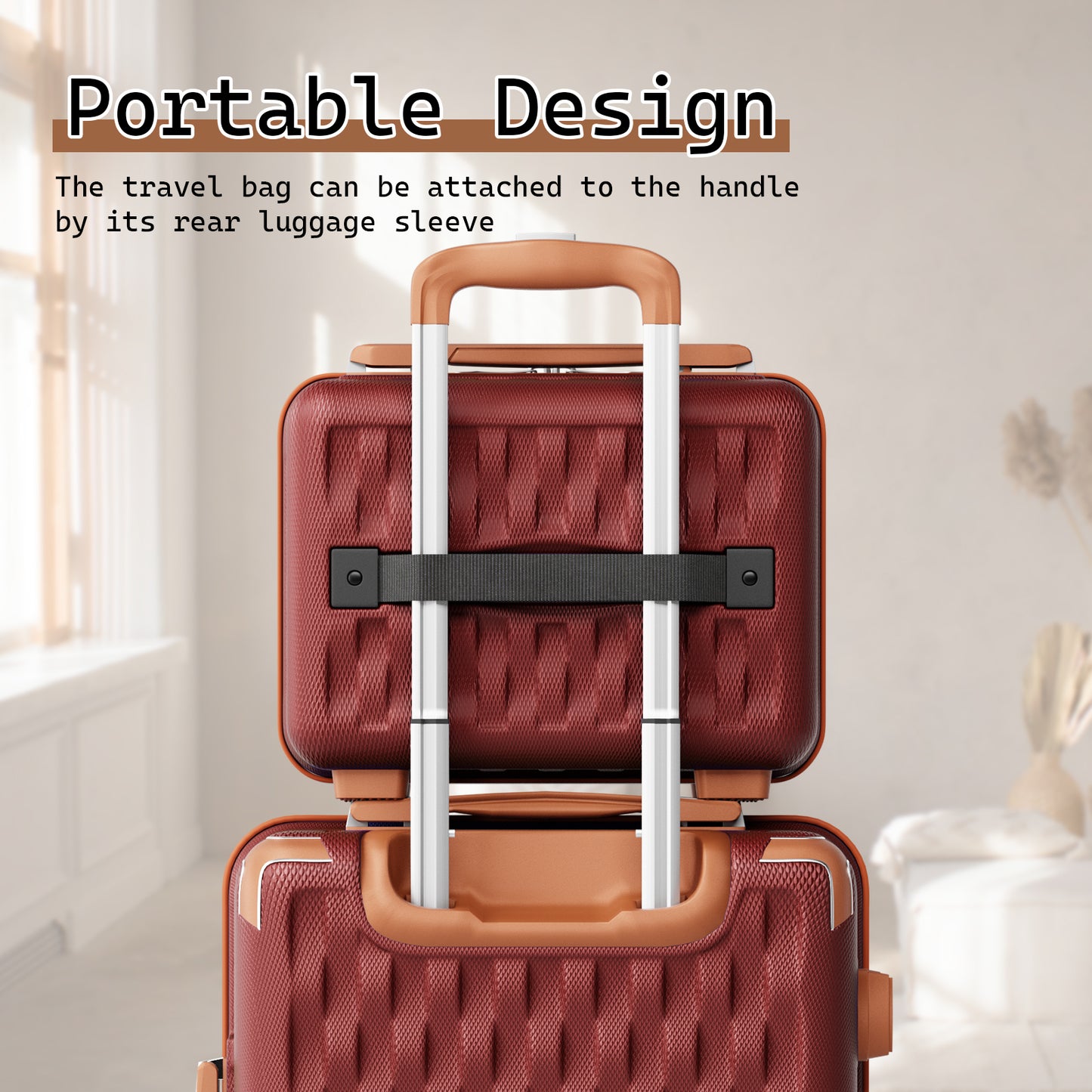 Weaving Pattern 5 Pieces Set Luggage Travel Suitcase TR002 New