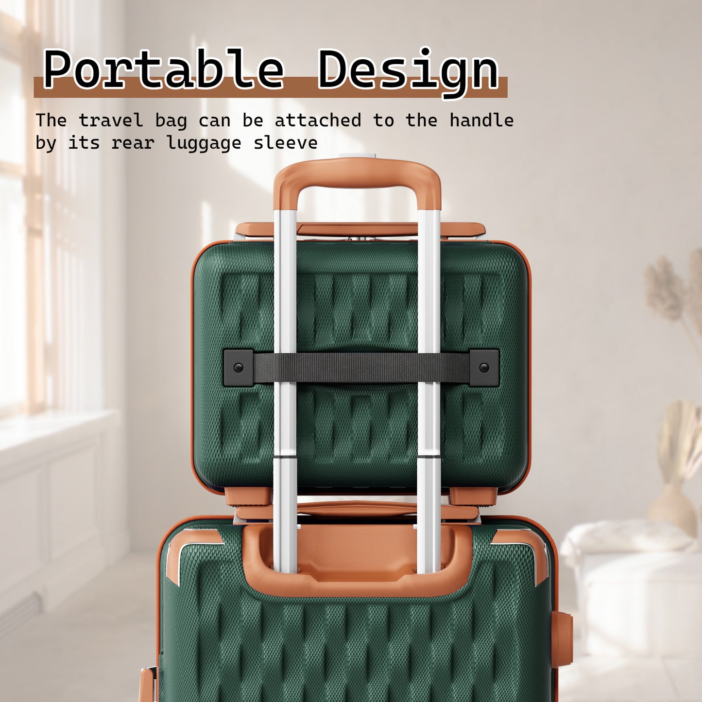 Weaving Pattern 5 Pieces Set Luggage Travel Suitcase TR002 New