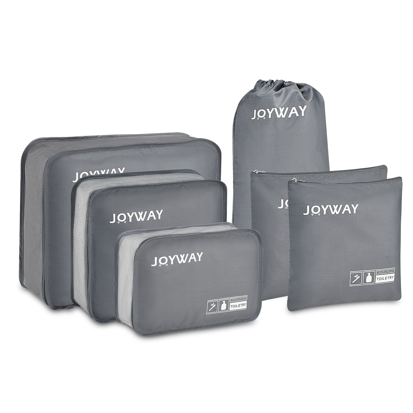 The six toiletry bags are specifically designed to store all your essentials, making them ideal for weekend getaways, business trips, or fitness activities