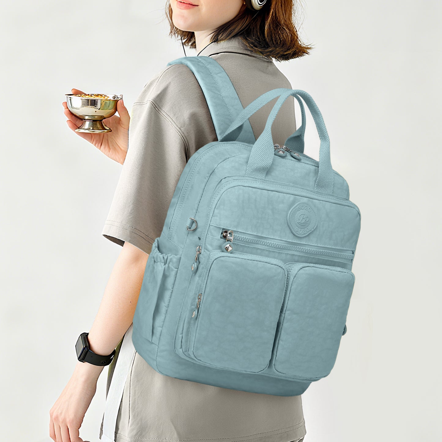 Joyway Waterproof Backpack for School and Travel Fits 15 Inch Laptop Lightweight Casual Daypack with Multi Pockets