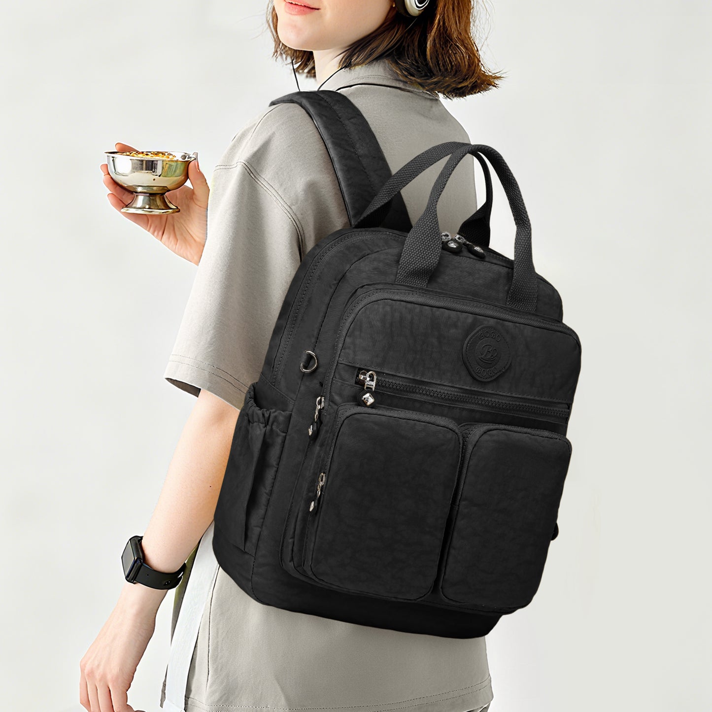 Joyway Waterproof Backpack for School and Travel Fits 15 Inch Laptop Lightweight Casual Daypack with Multi Pockets