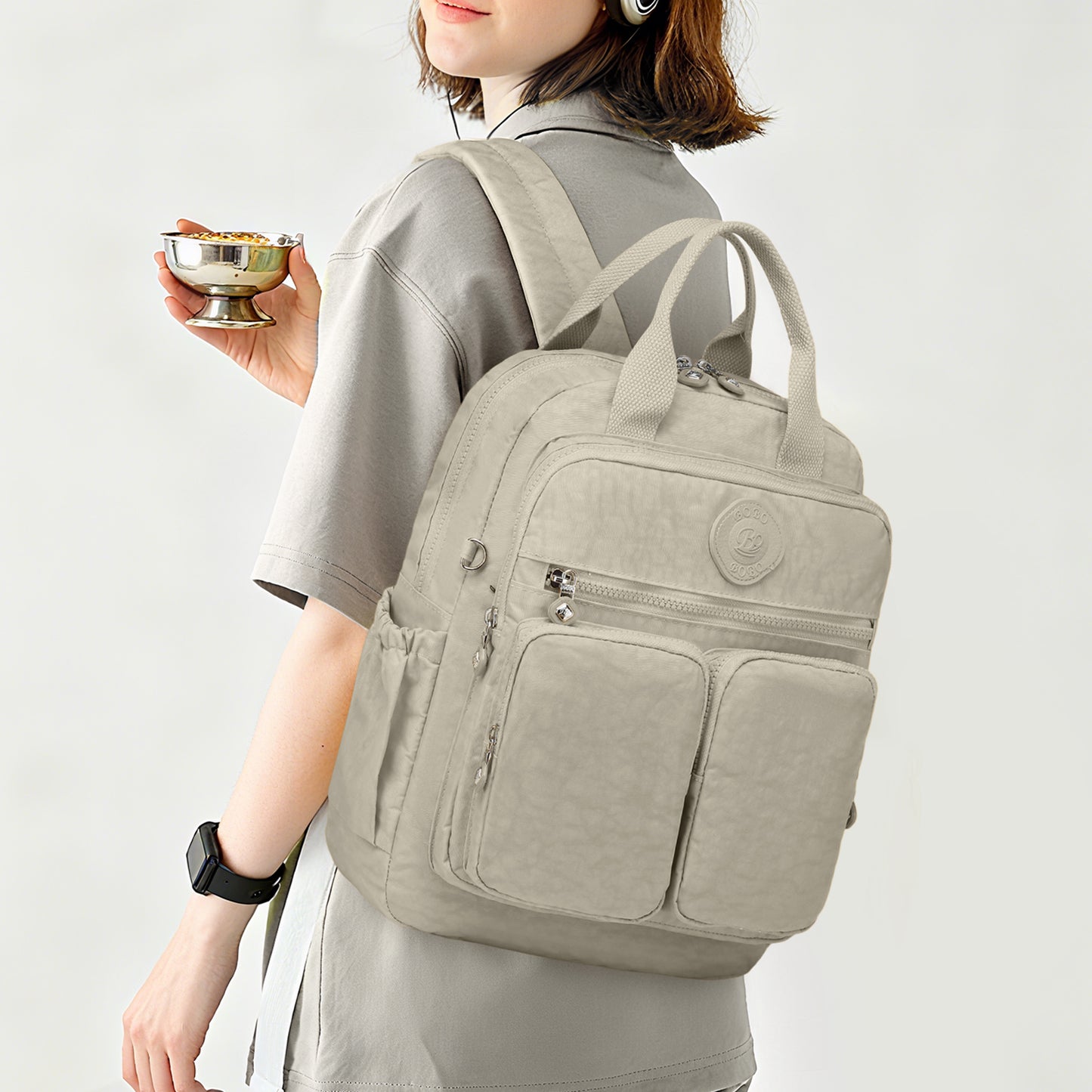 Joyway Waterproof Backpack for School and Travel Fits 15 Inch Laptop Lightweight Casual Daypack with Multi Pockets