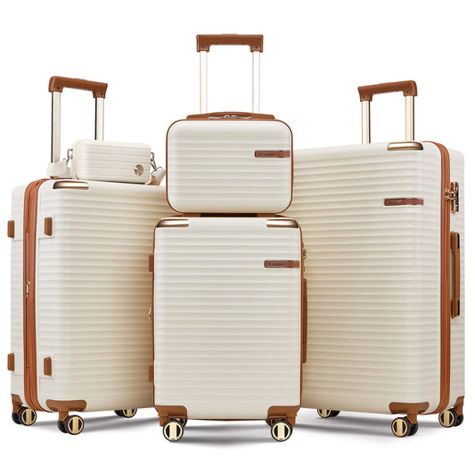 Expandable Hard Shell Suitcase Set 5 Pieces Set TR009