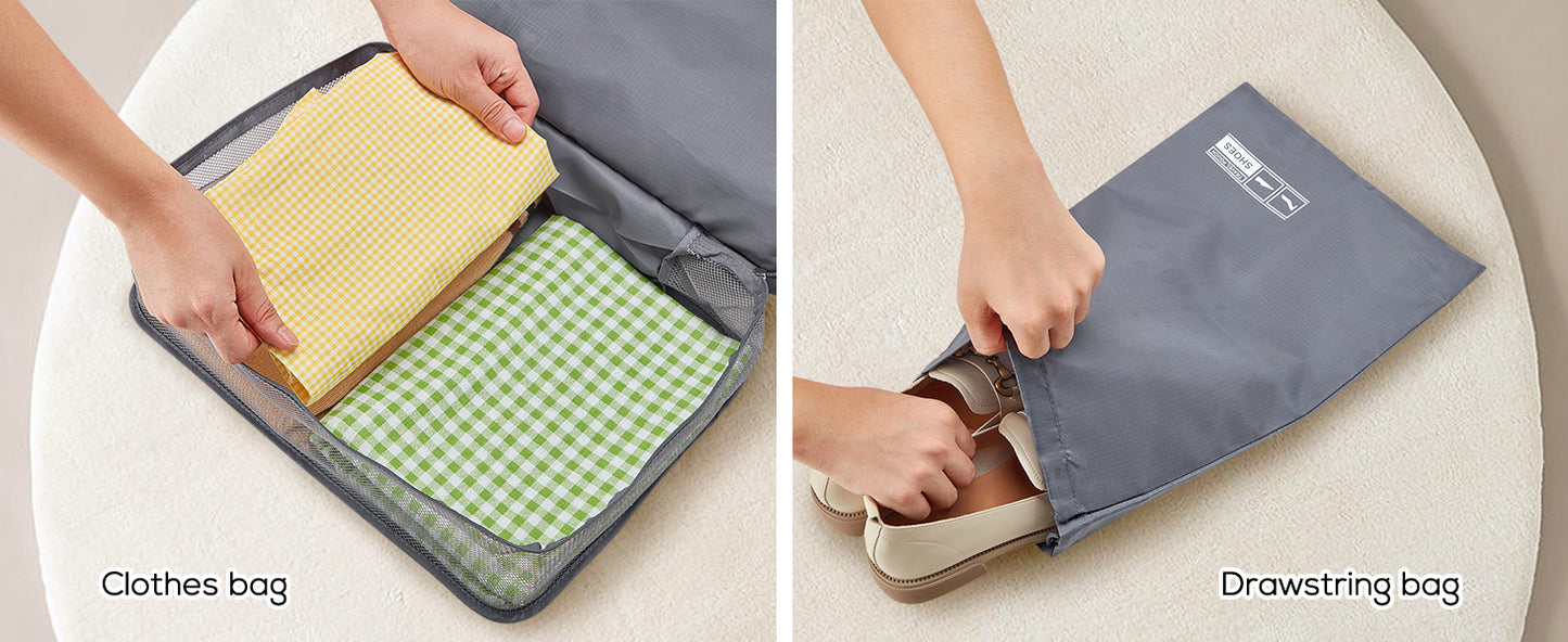 The six toiletry bags are specifically designed to store all your essentials, making them ideal for weekend getaways, business trips, or fitness activities