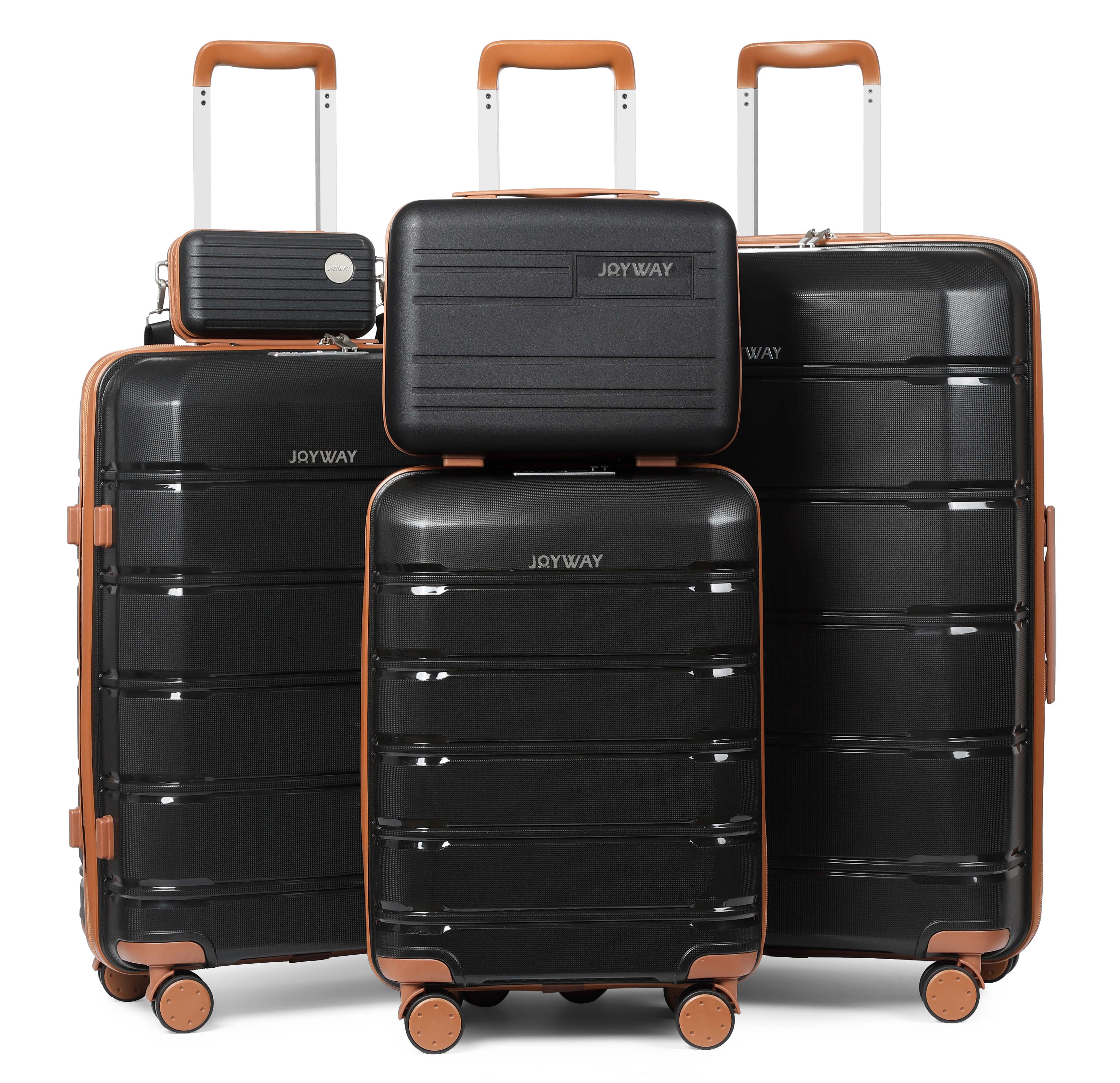 5 piece discount spinner luggage set