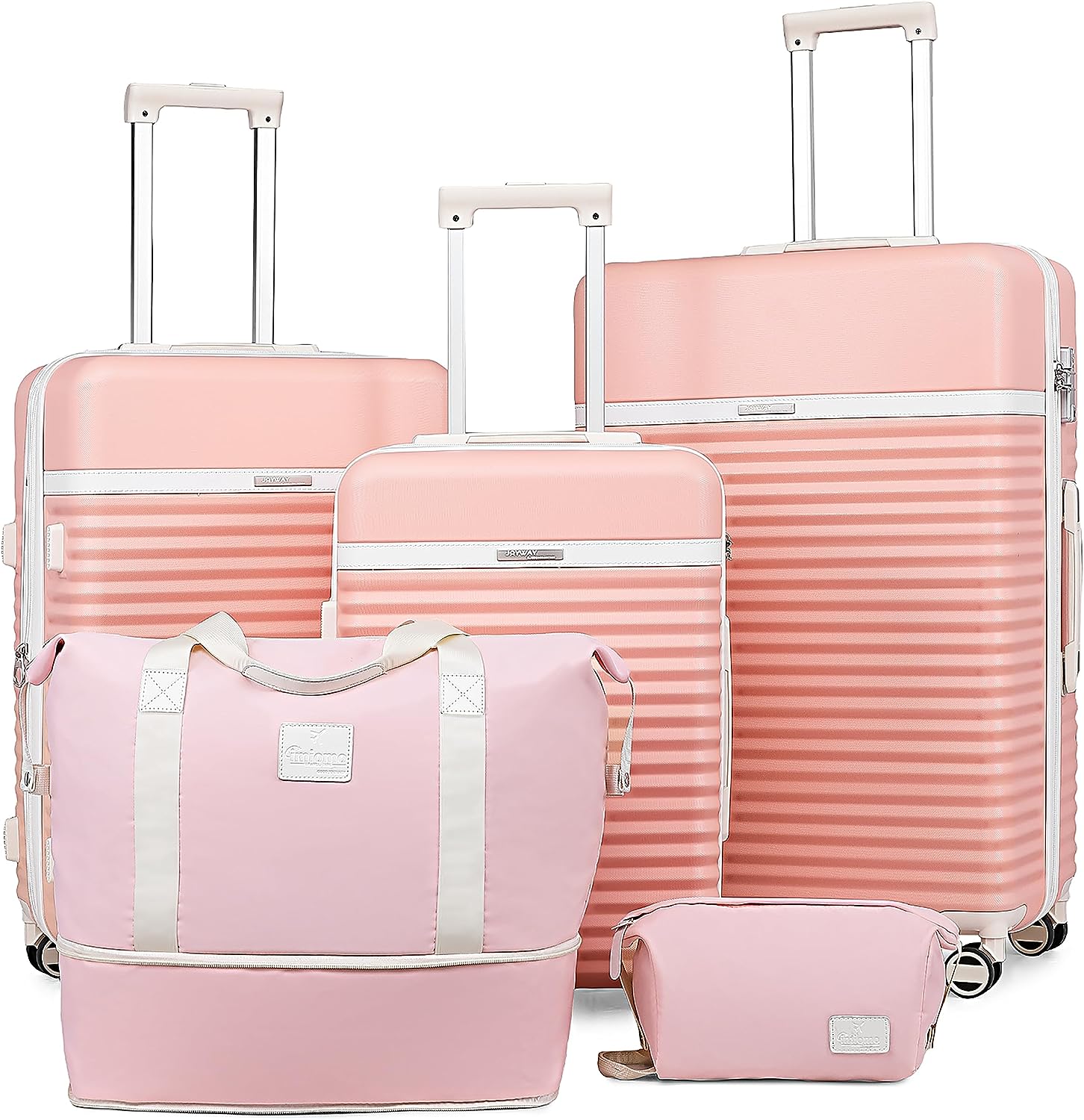 Joyway - Best Luggage - 5 Piece Set Luggage Hard Expandable Carry On ...